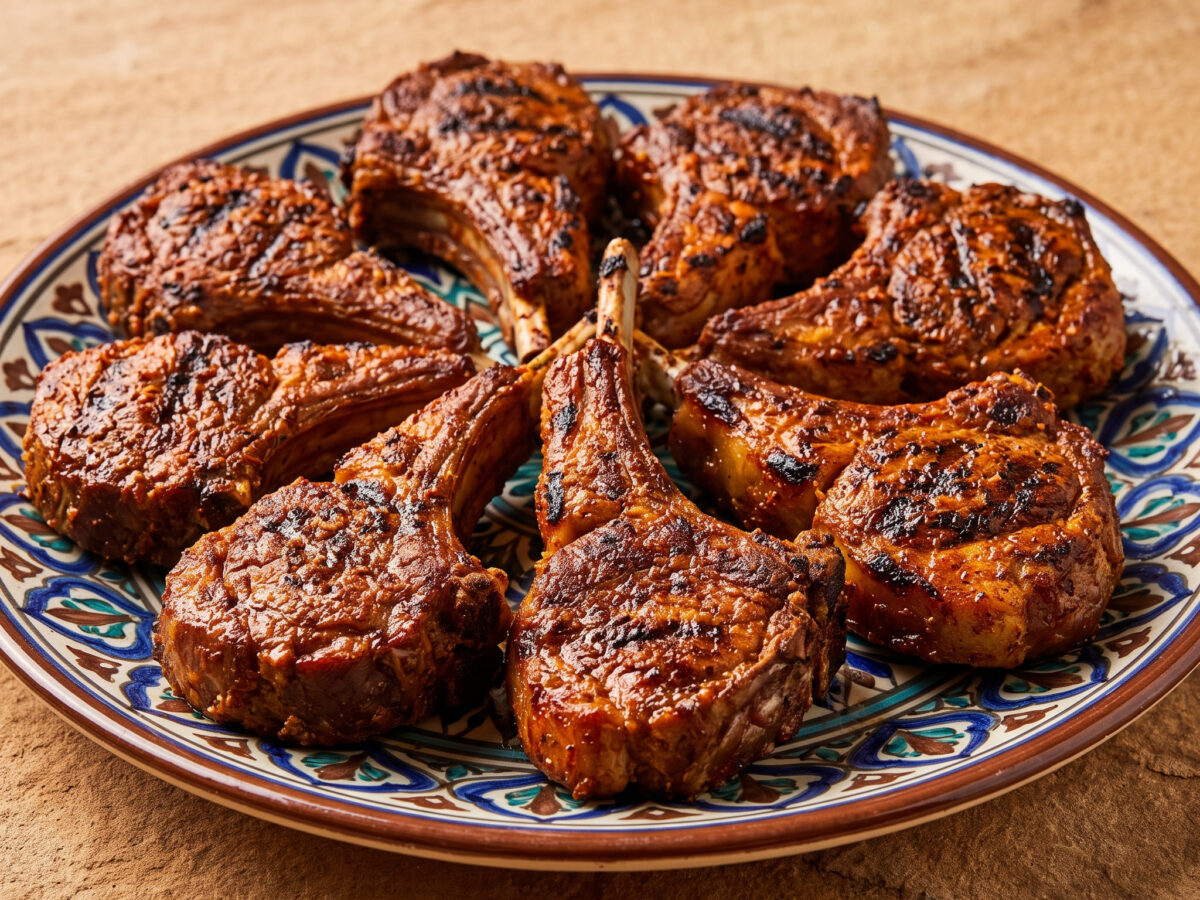 Lammkoteletts in usbekischer Marinade