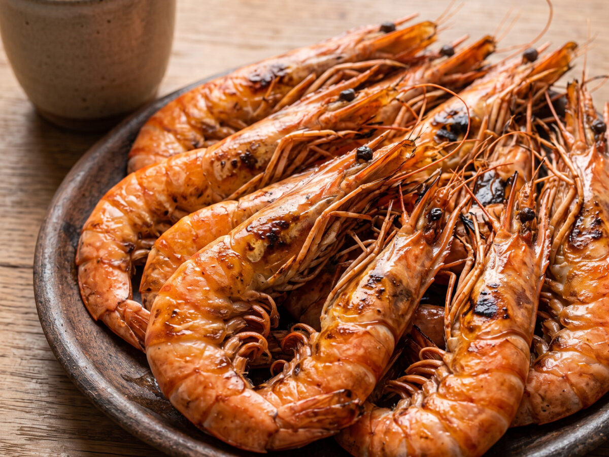 Langostinos a la parrilla