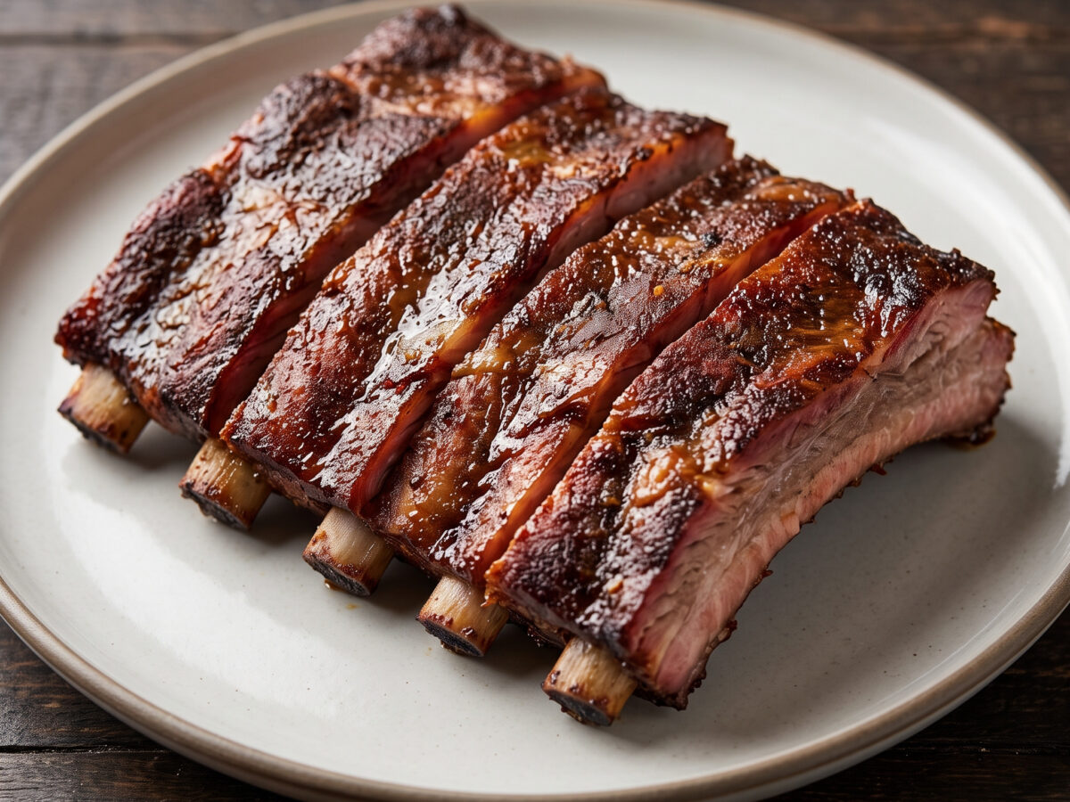 Lexington-Style Schweine-Spareribs vom Grill