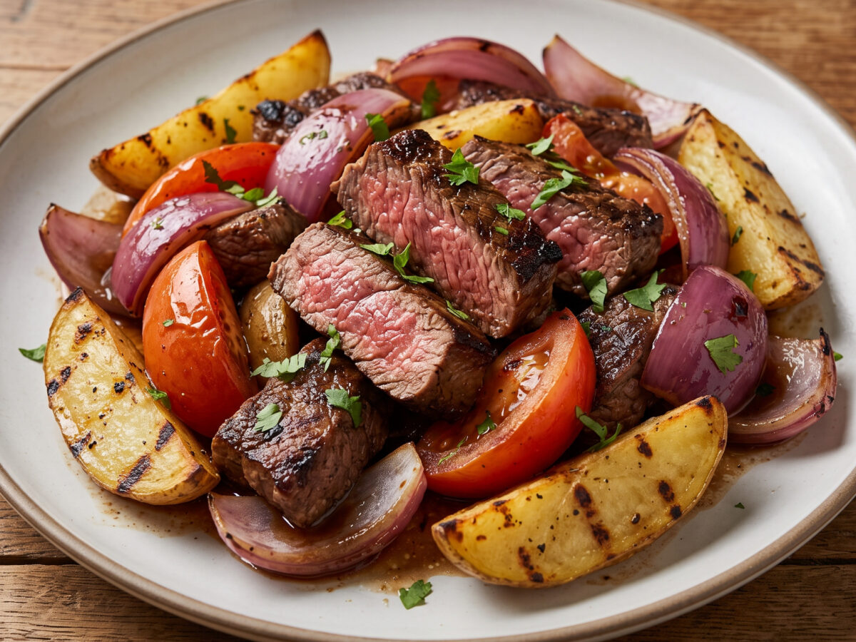 Lomo saltado vom Grill