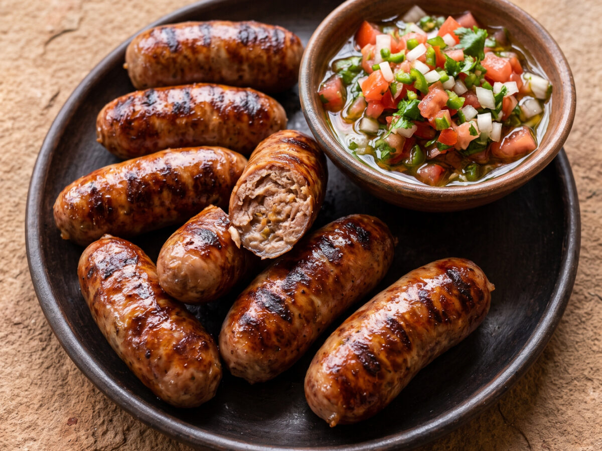 Longaniza a la parrilla mit Pebre