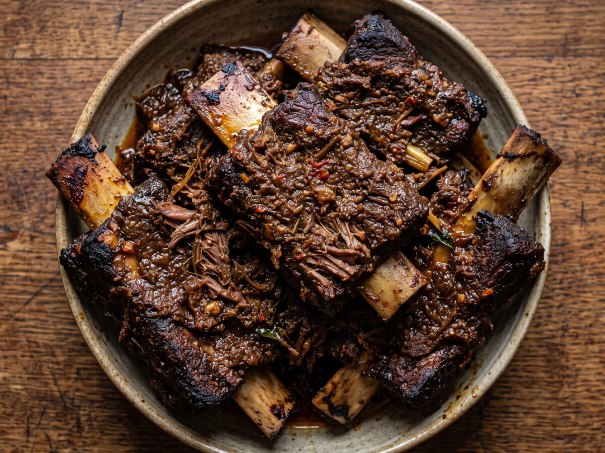 Malaysische Rendang-Rinderrippen
