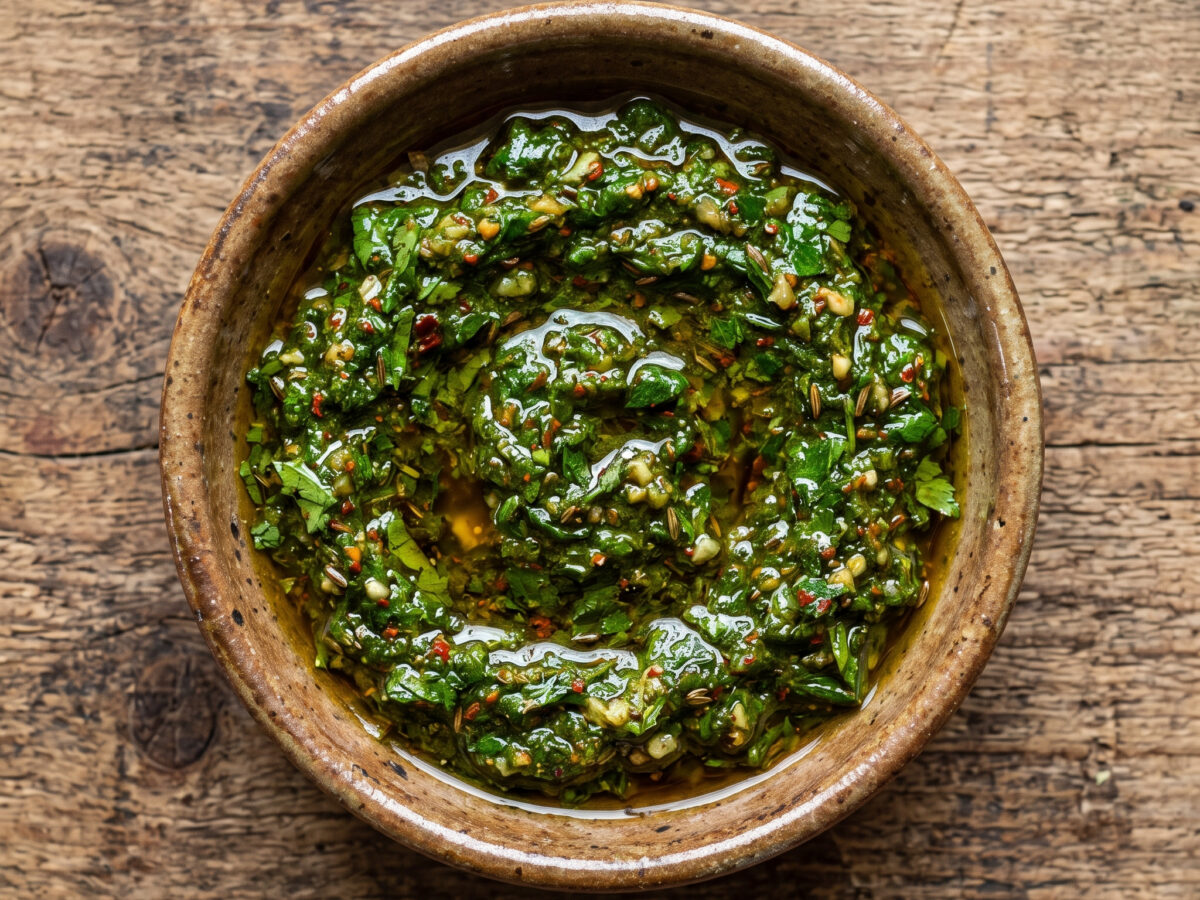Marokkanische Chermoula-Sauce für Grillfisch