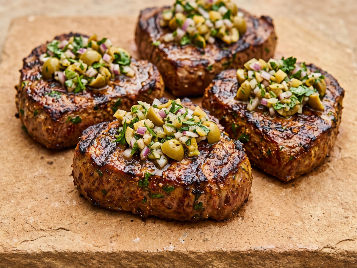 Kalbsfilet vom Rost, marokkanisch gewürzt
