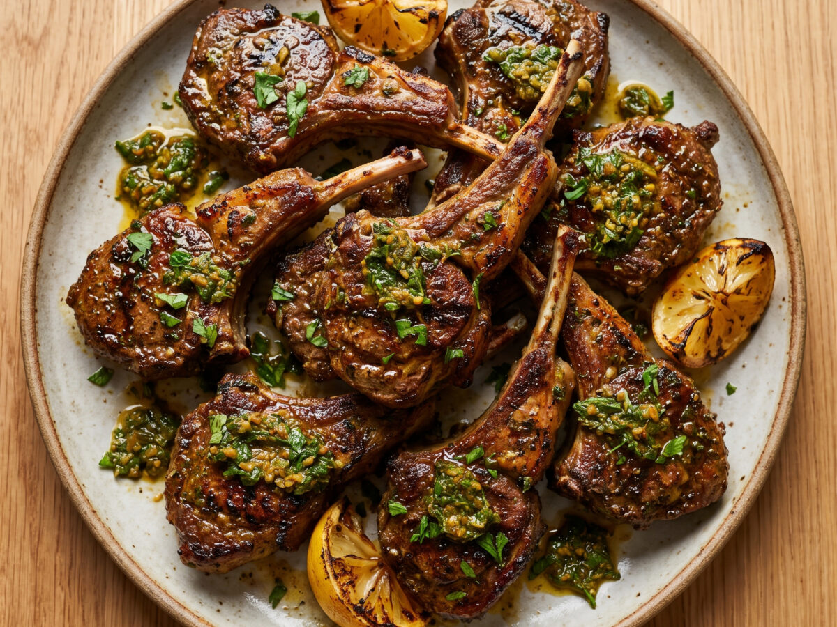 Marokkanische Lammkoteletts mit Chermoula