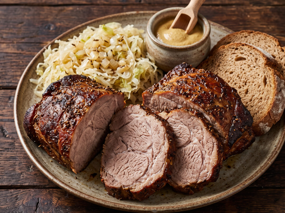 Mutzbraten vom Drehspieß
