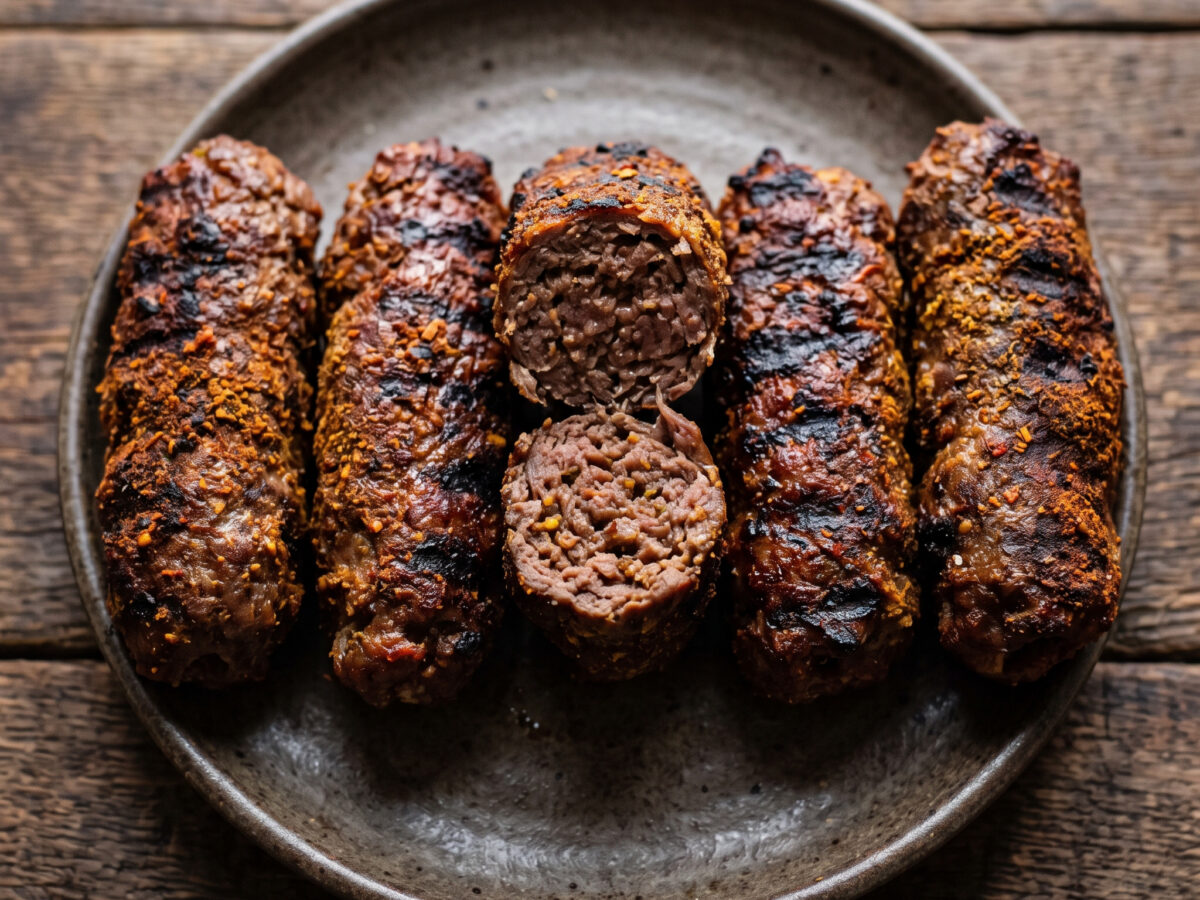 Nigerianisch inspirierte Lammhackrollen vom Grill