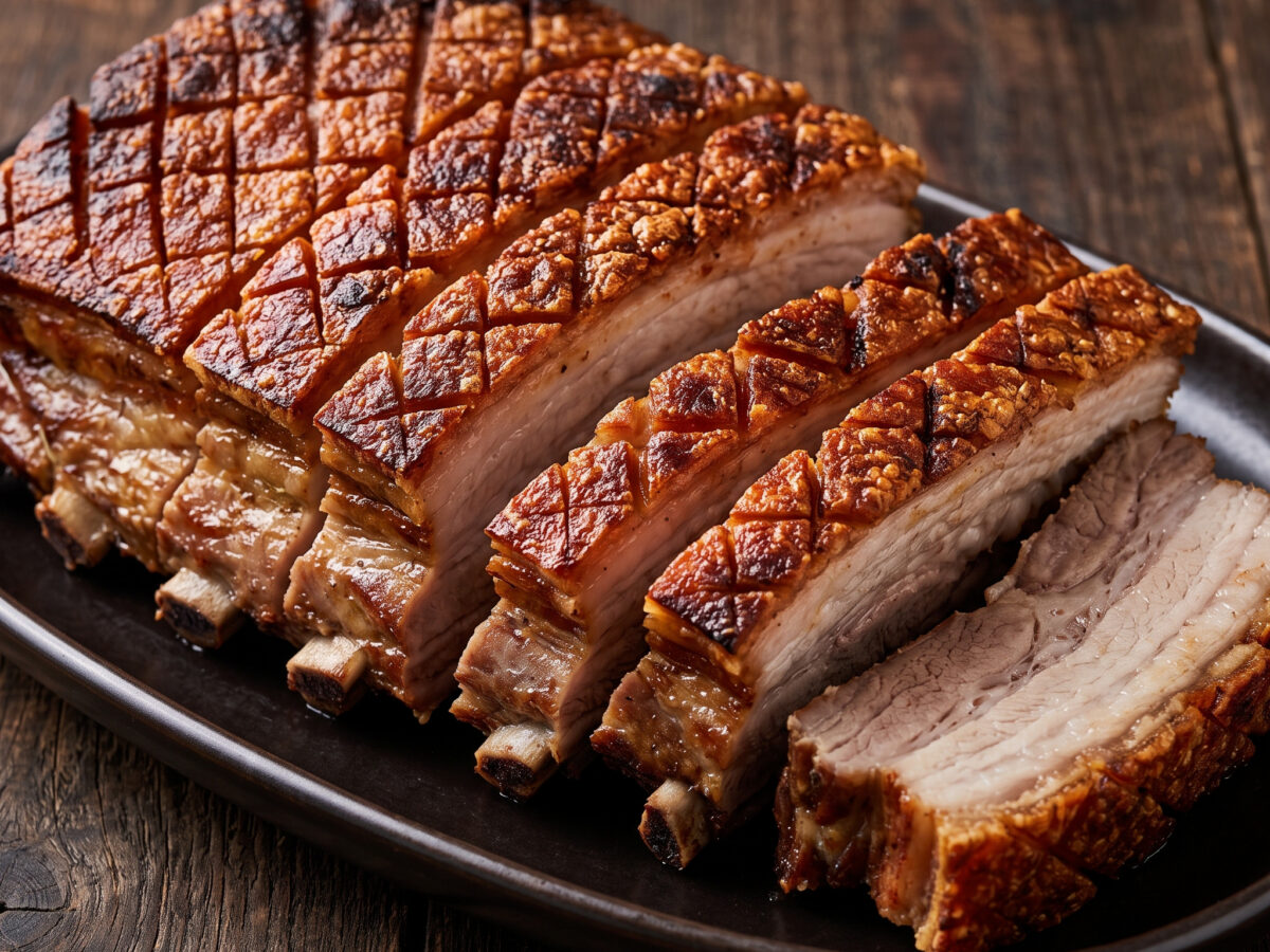 Norwegische Ribbe vom Grill