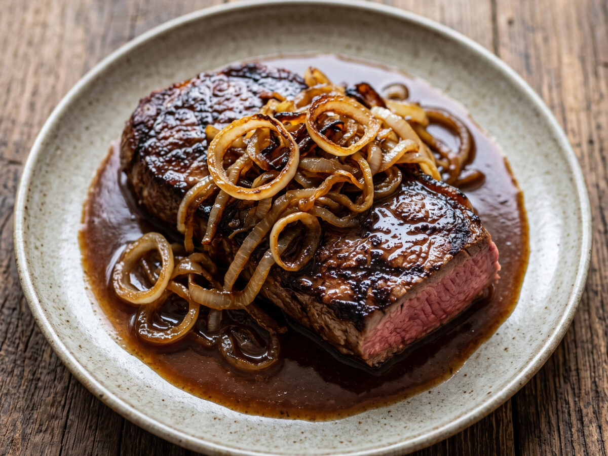 Österreichischer Zwiebelrostbraten vom Grill