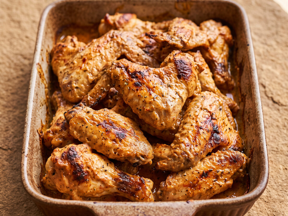 Paprika-Joghurt-Flügel vom Zweizonen-Grill