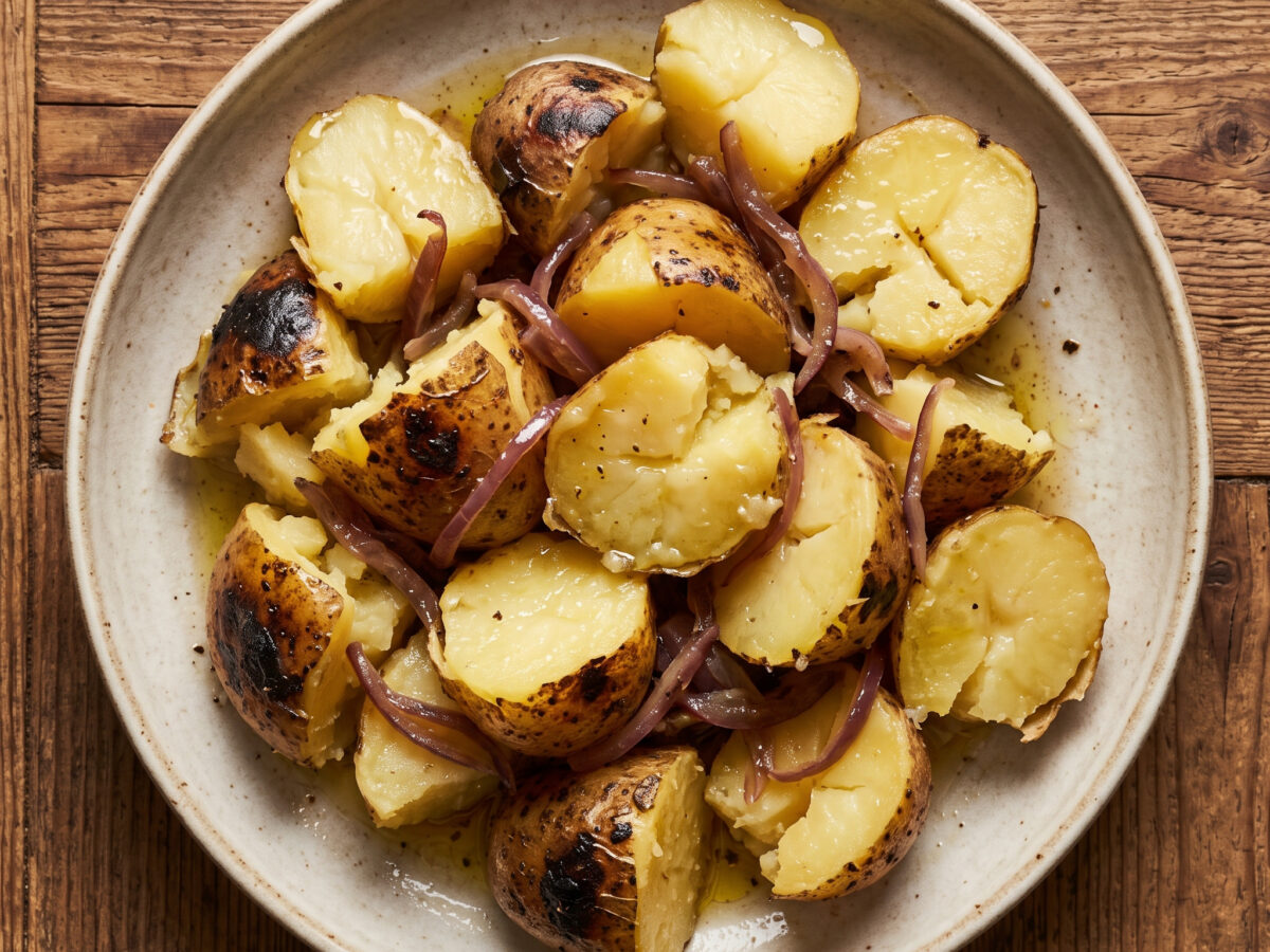 Patatosalata aus der Glut