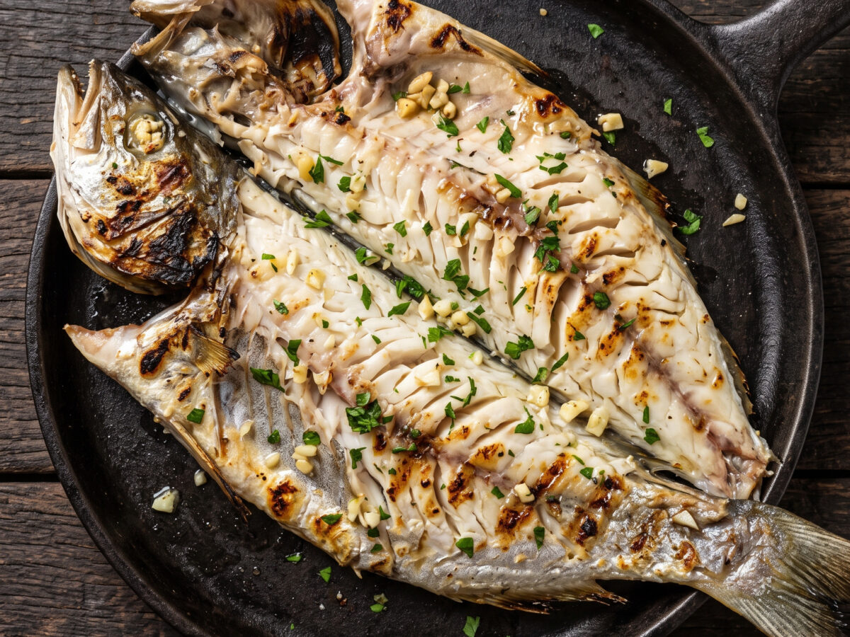 Pescadilla de calada a las brasas