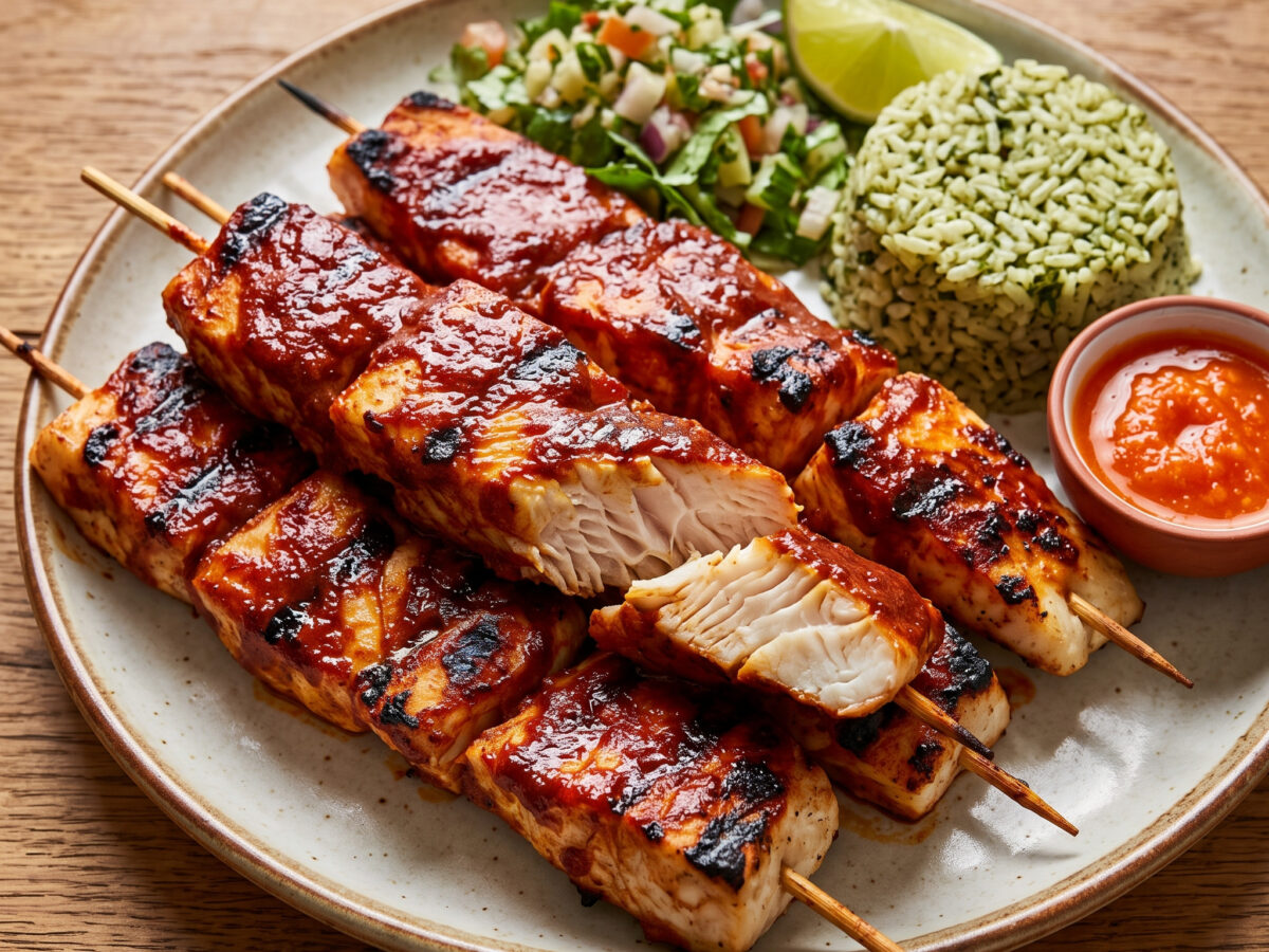 Pescado embarazado vom Holzkohlegrill