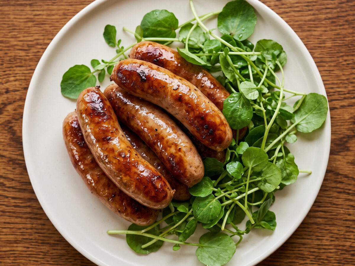 Pfeffrige Schweinewürste vom neuseeländischen Grill