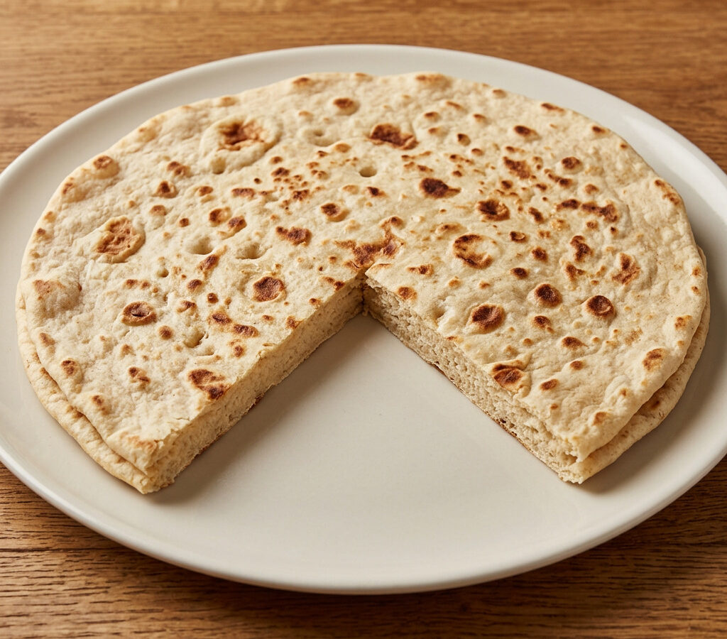 Piadina romagnola auf der Grillplatte