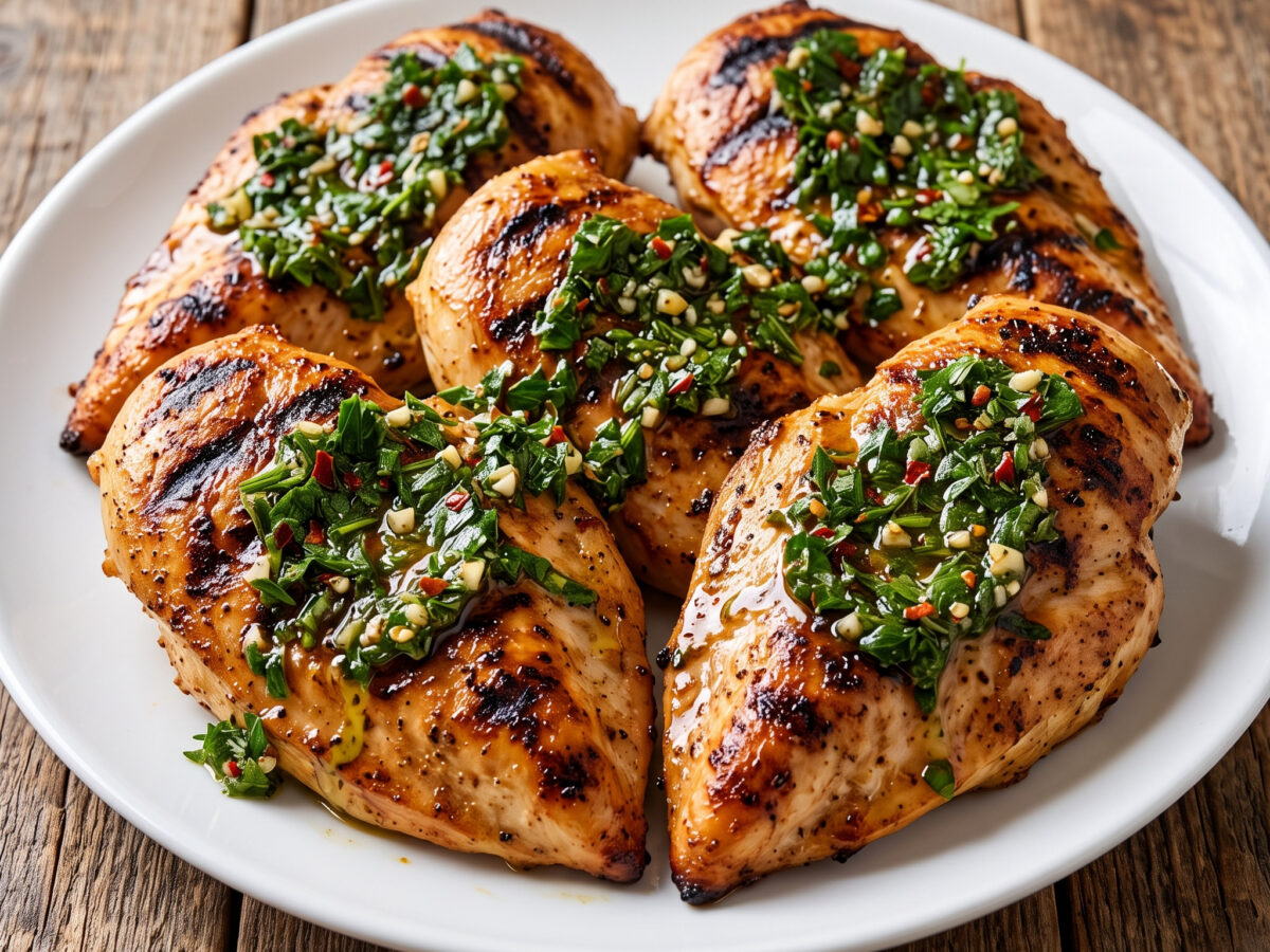 Pollo a la parrilla mit Chimichurri