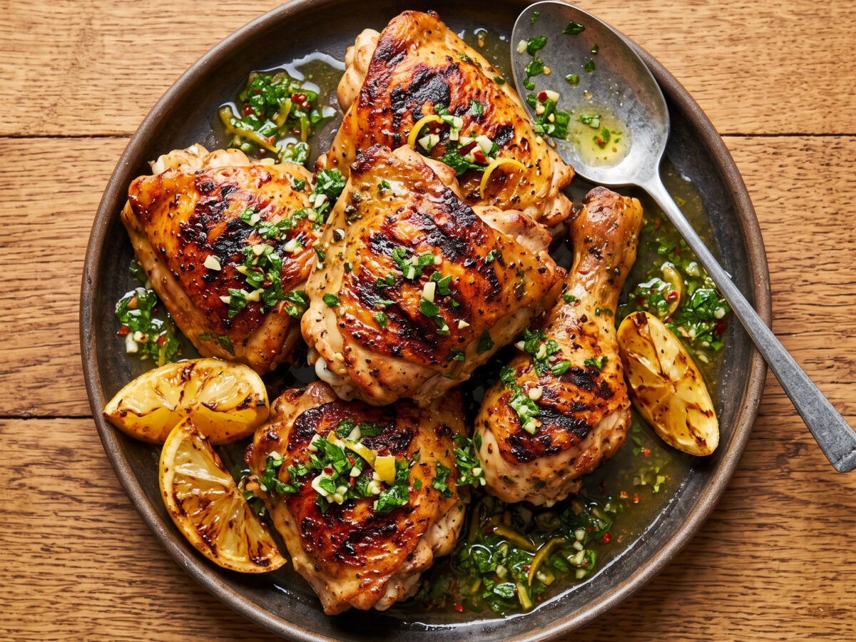 Pollo a la parrilla mit Zitronen-Chimichurri