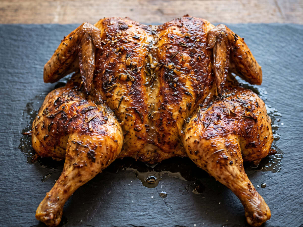 Kross grillen, gleichmäßig garen
