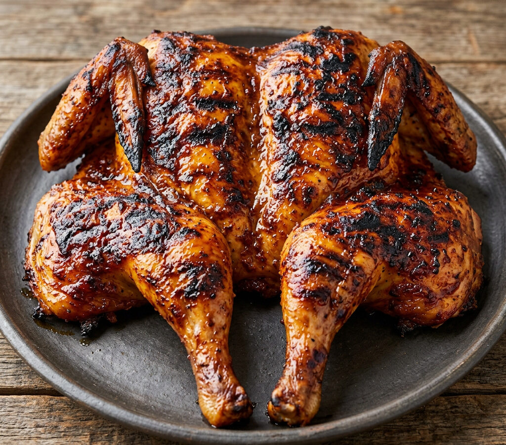 Pollo asado estilo Sinaloa vom Holzkohlegrill