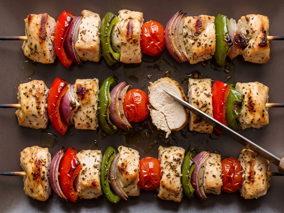 Brochettes de poulet à la provençale
