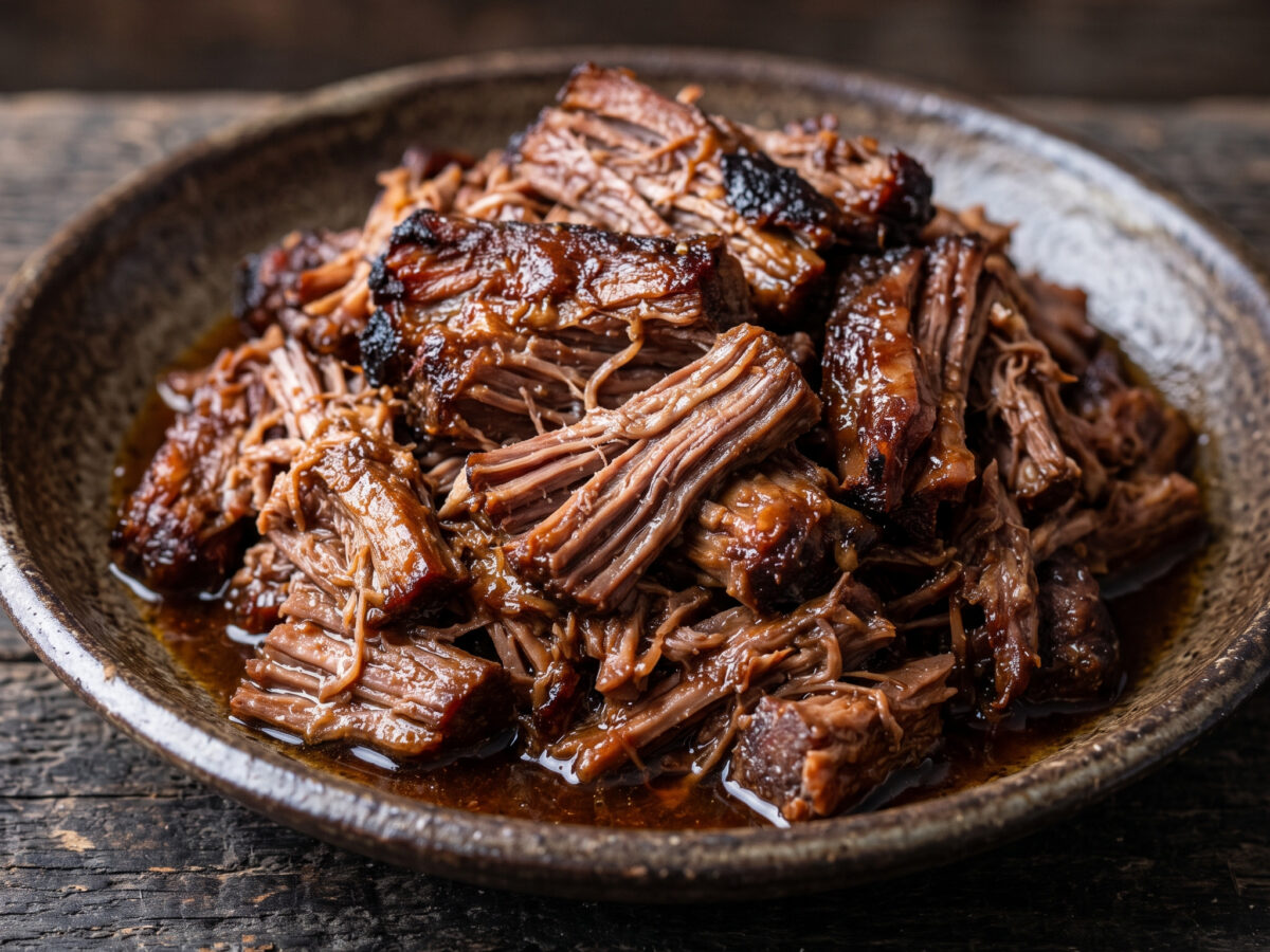 Bondiola als Pulled Pork vom Grill