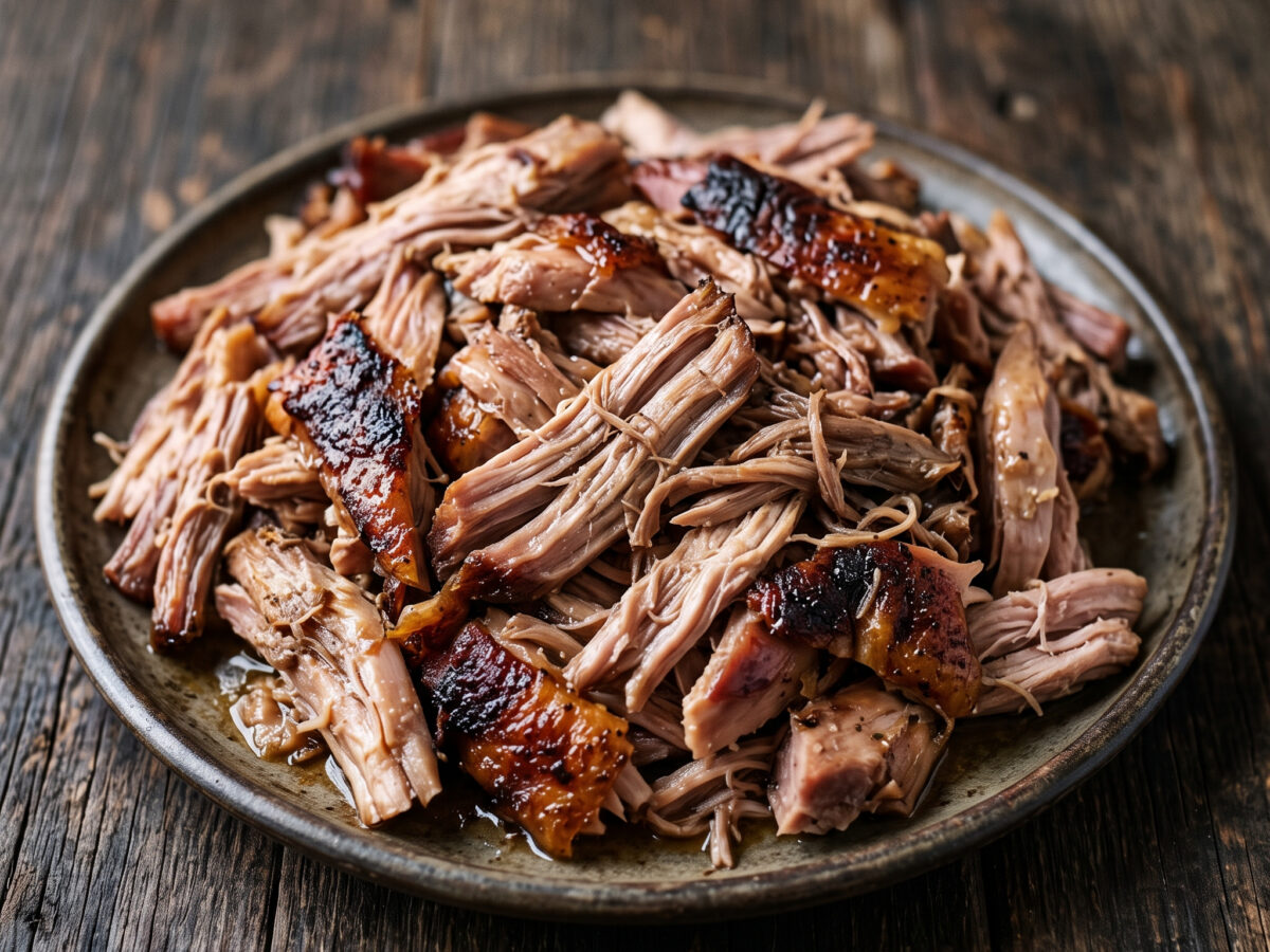 Pulled Turkey vom ganzen Truthahn