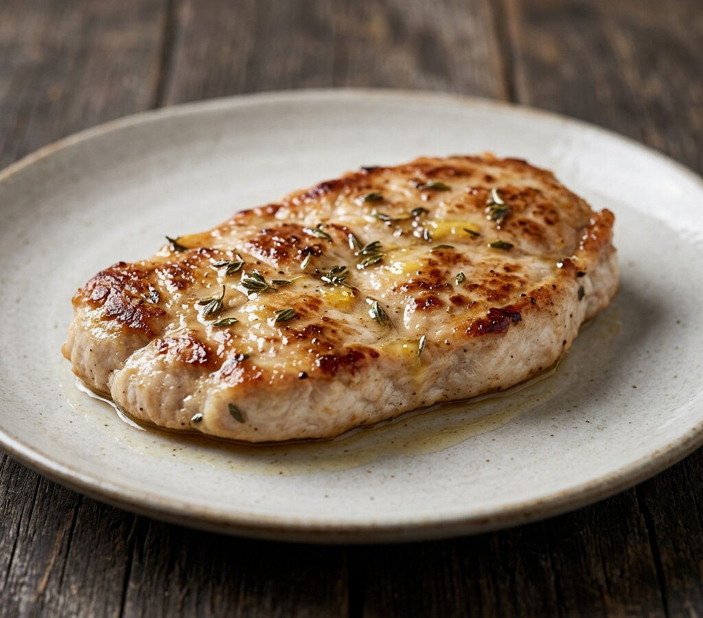 Putensteak mit Zitronen-Thymian-Marinade