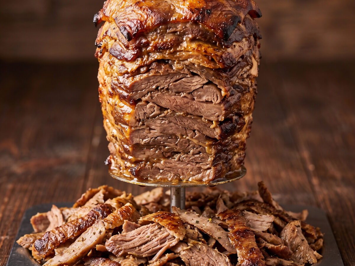 Rind-Lamm-Döner vom vertikalen Schichtspieß