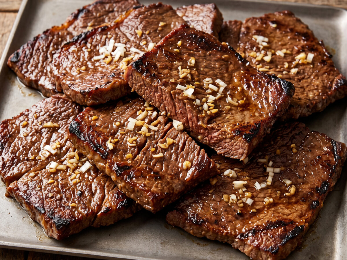 Rindfleisch-Jumulleok vom Grill