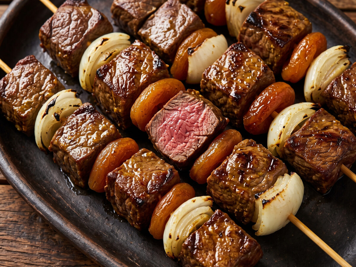 Rindfleisch-Sosaties vom Kohlegrill
