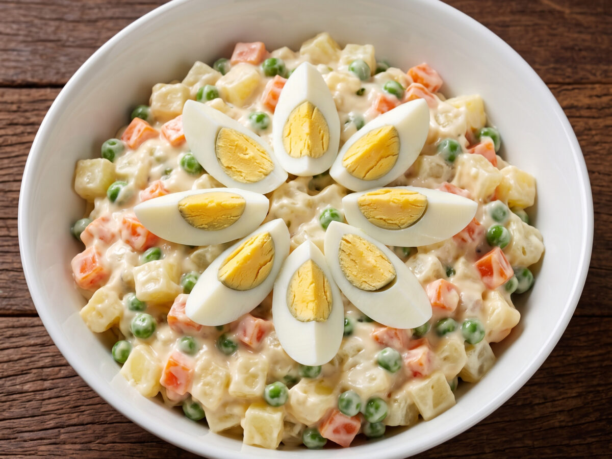 Salada de maionese zum Churrasco