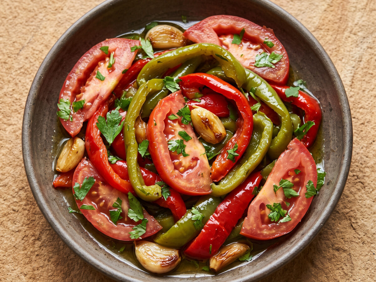Salatet Felfel wal Tamatem vom Grill