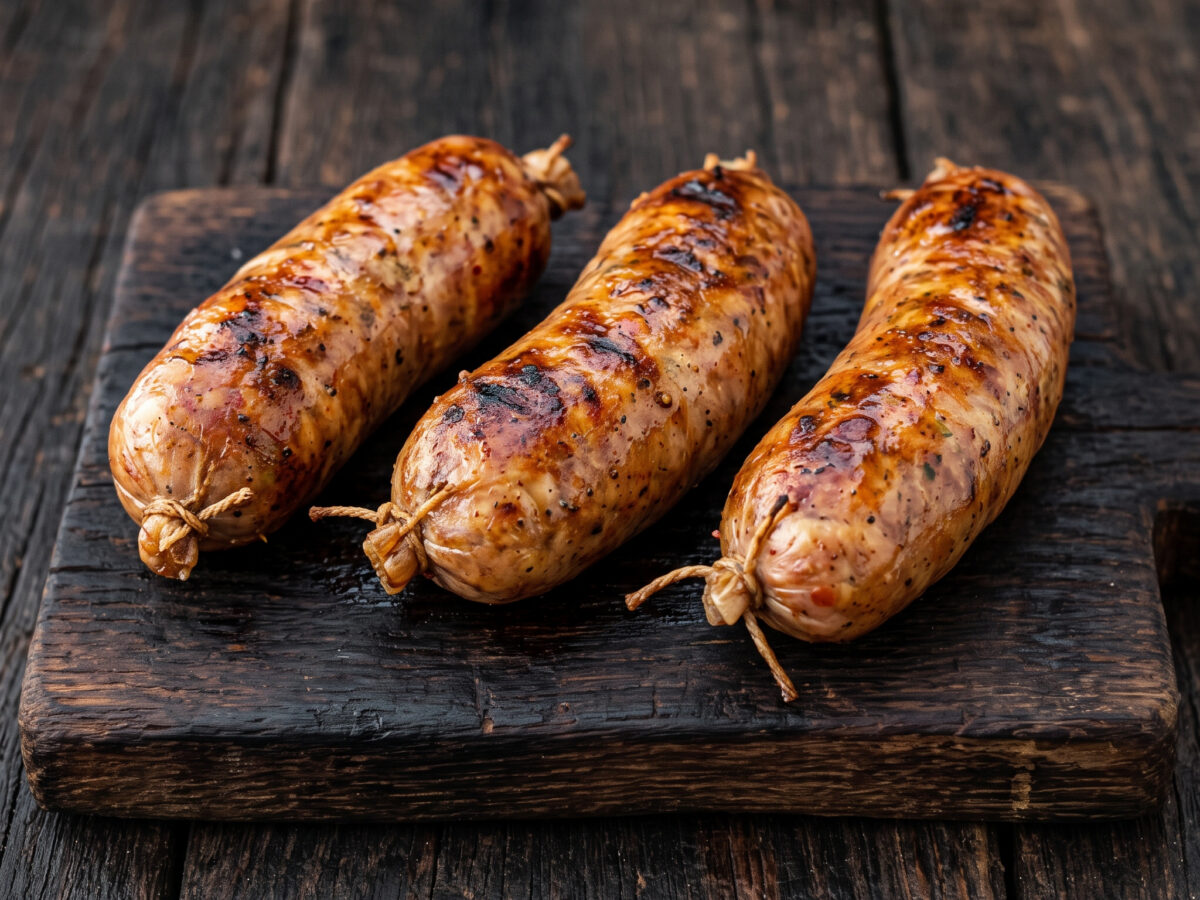 Salchicha parrillera casera vom Grill