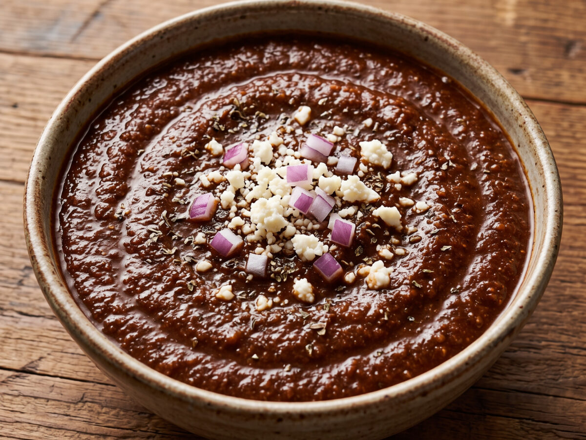Salsa borracha mit Pasilla und dunklem Bier