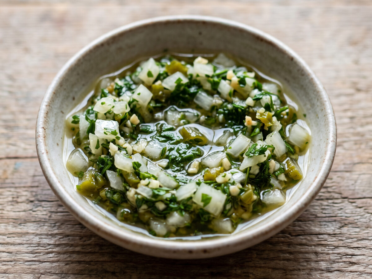 Salsa verde chilena