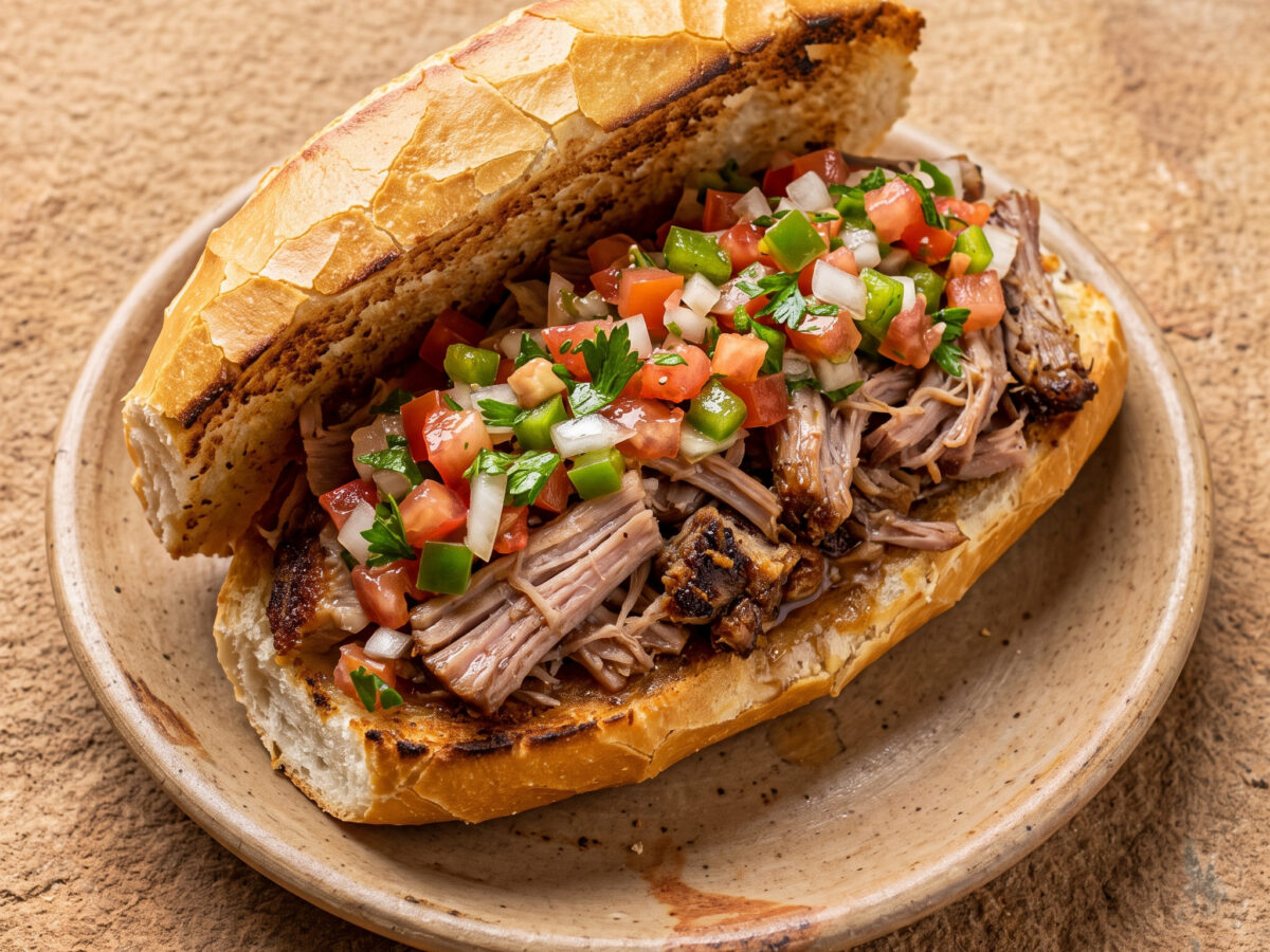 Sanduíche de pernil vom Grill