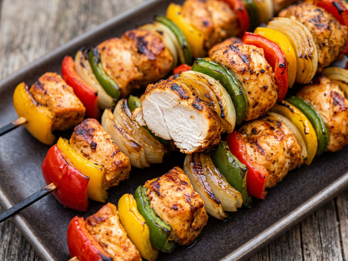 Šareni pileći ražnjići vom Grill