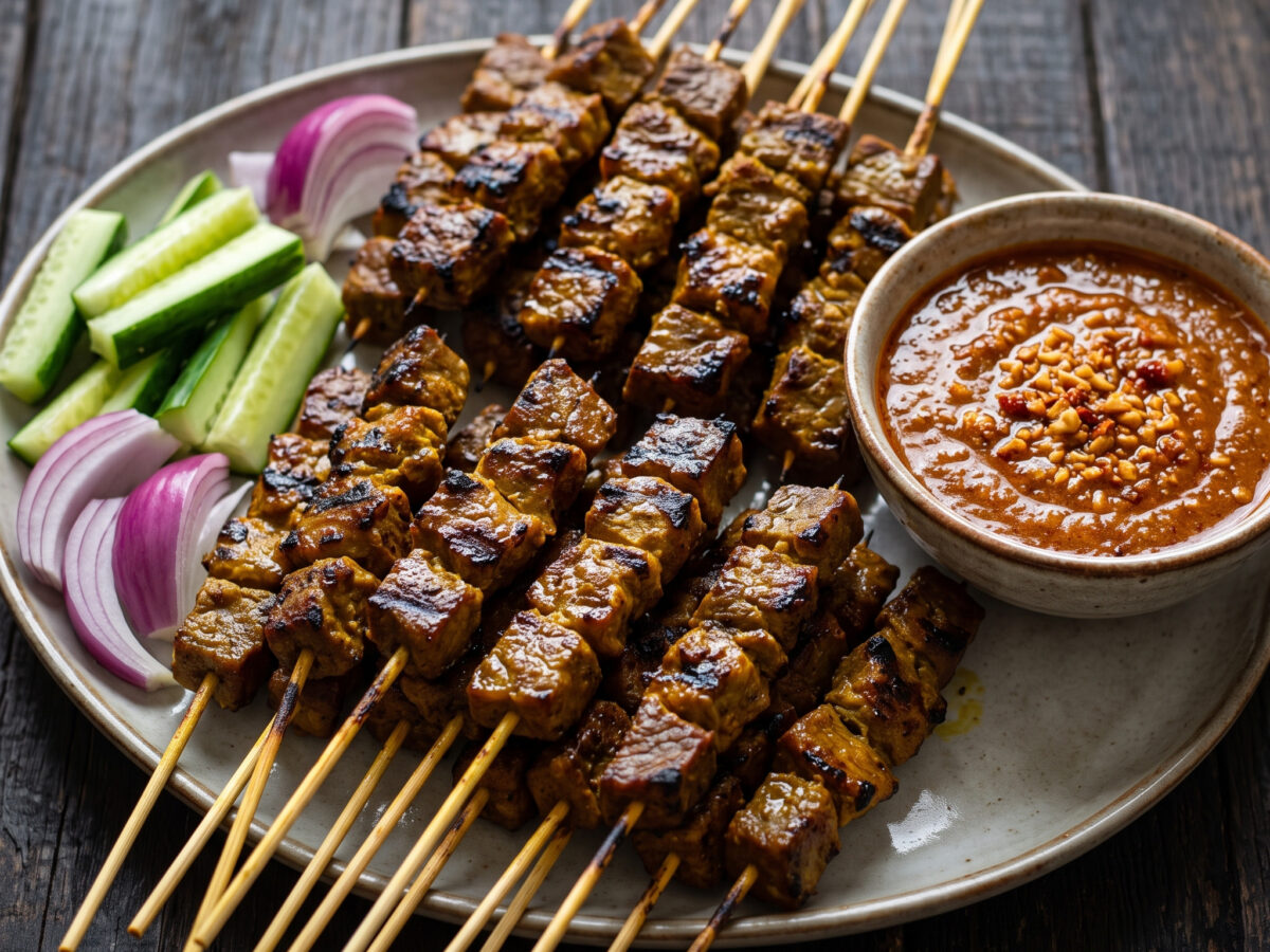 Satay Daging aus Rindfleisch