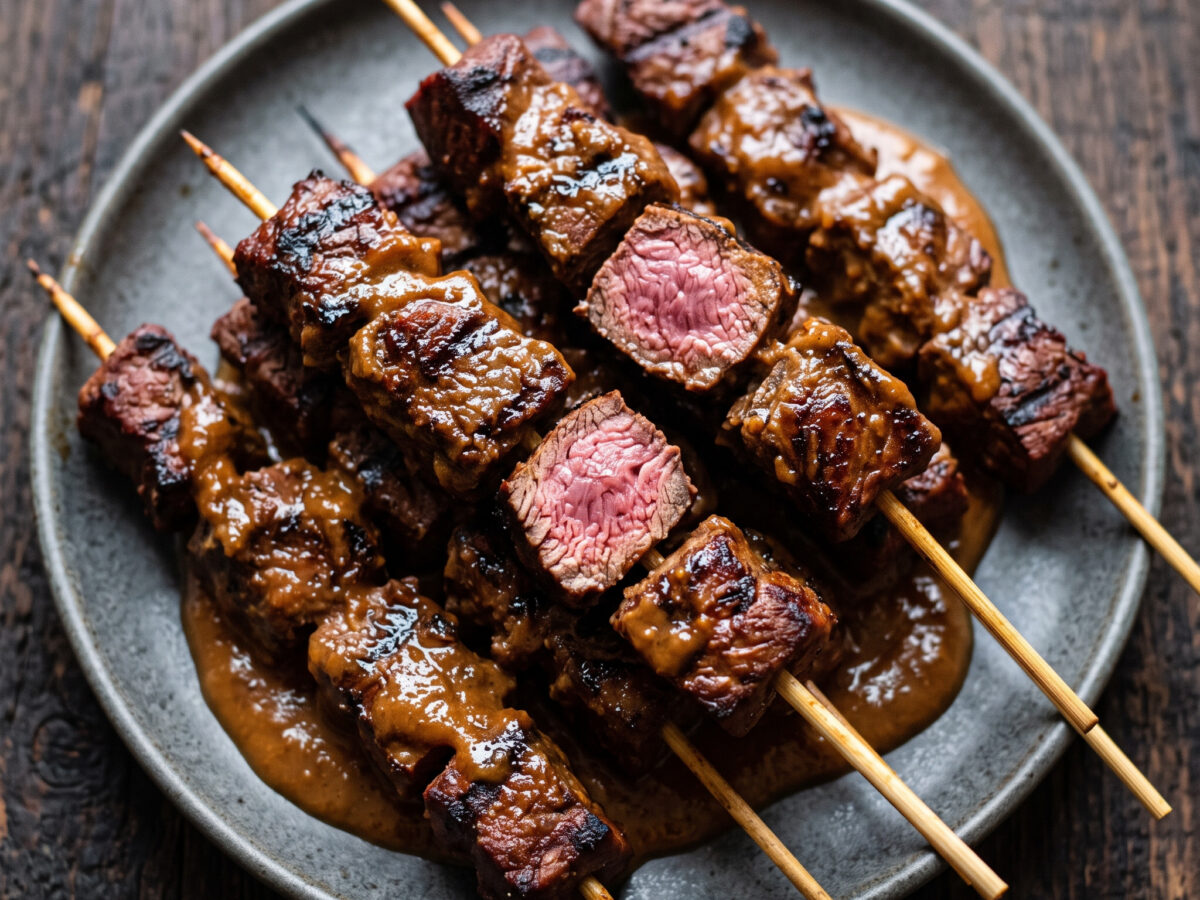 Australische Satay-Känguru-Spieße