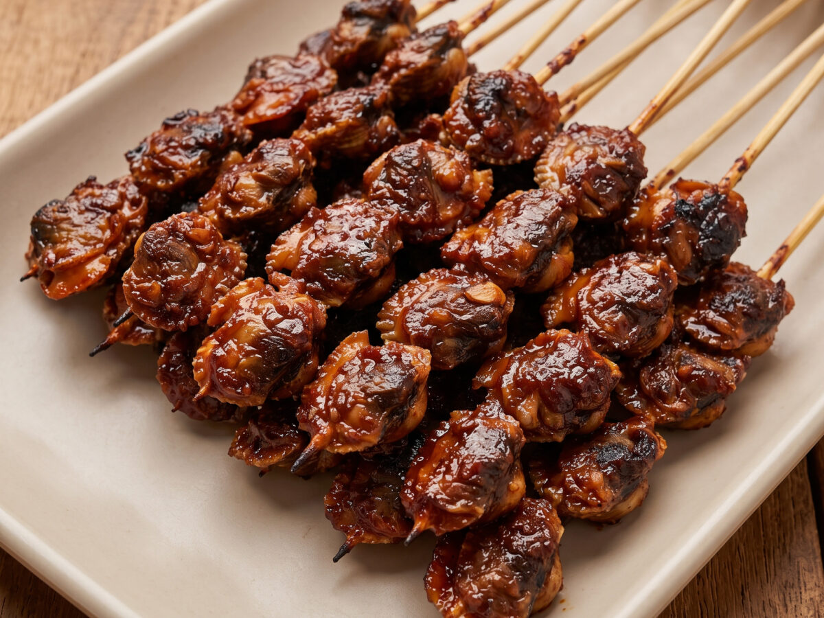 Sate Kerang vom Holzkohlegrill