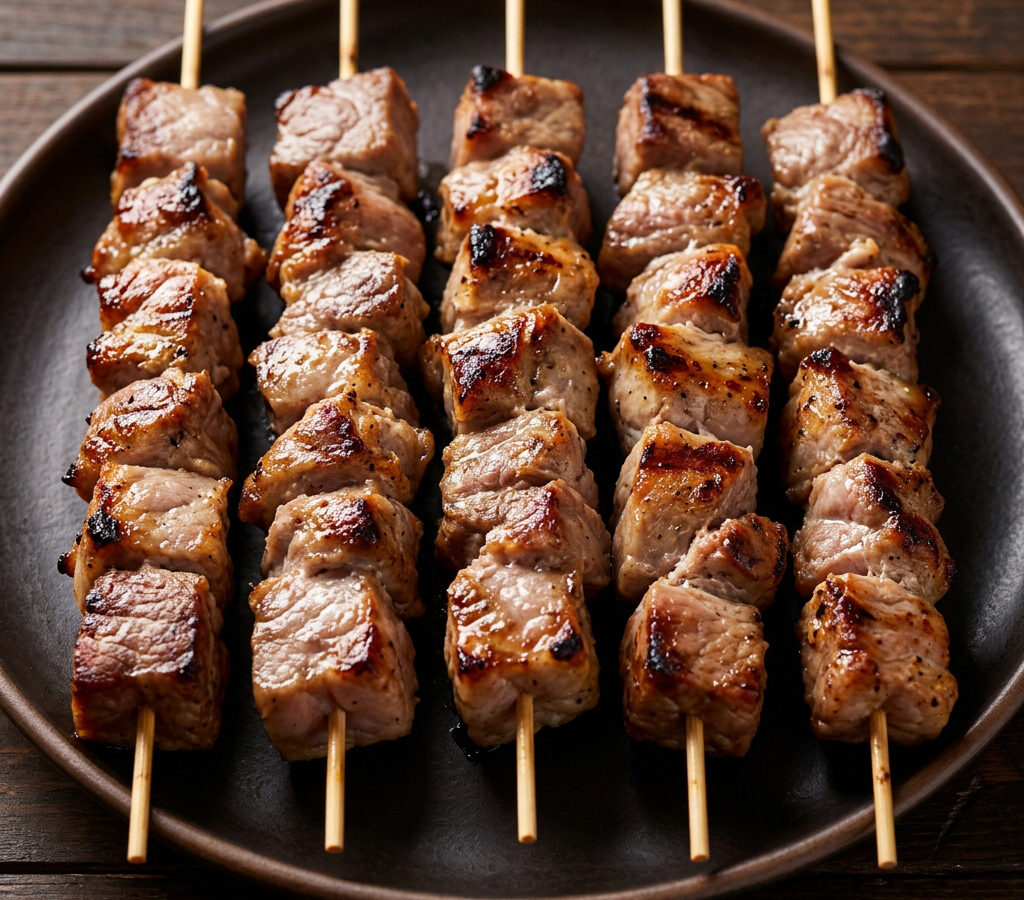 Schweine-Souvlaki vom Grill