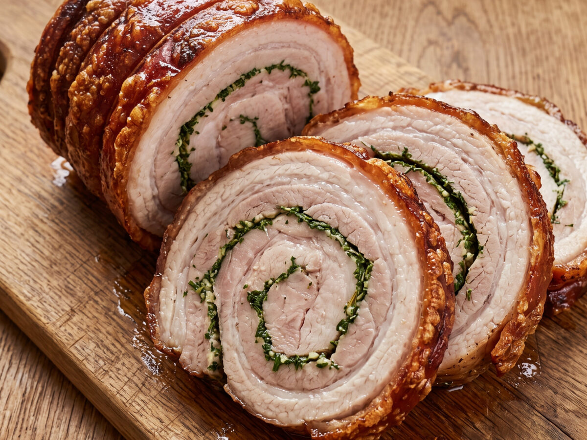 Schweinebauch-Rollbraten vom Grill