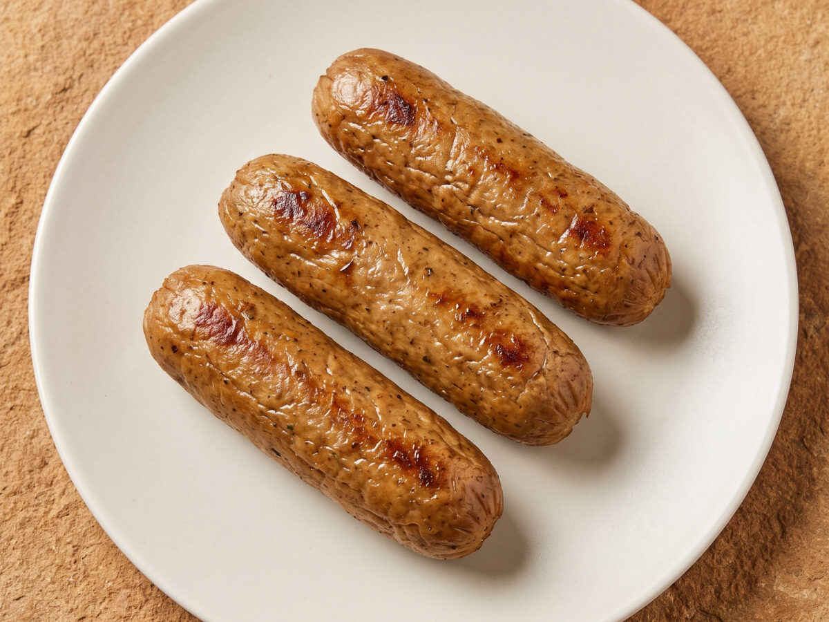 Seitan-Bratwurst vom Grill