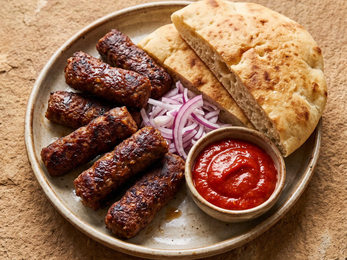 Seitan-Ćevapi vom Grill