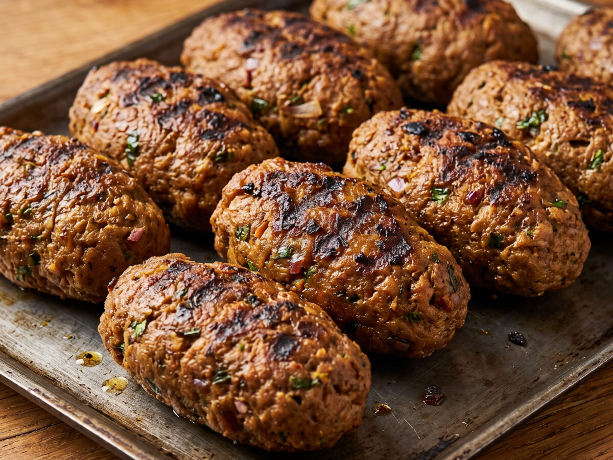 Seitan-Kofta nach ägyptischer Grillart