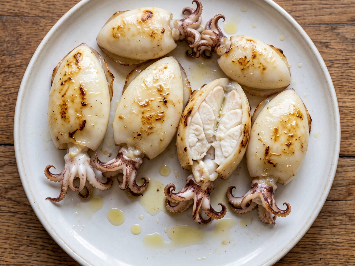 Sepionet a la plancha: kleine Sepien von der Grillplancha