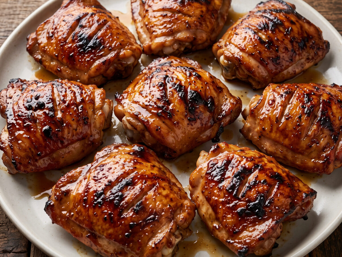 Slow Braaied Chicken Thighs: Hähnchen vom Braai