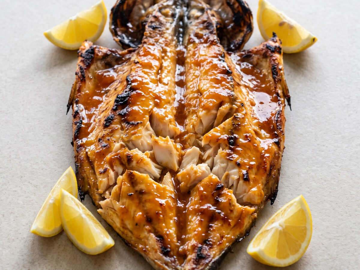 Snoek mit Aprikosenglasur vom Braai