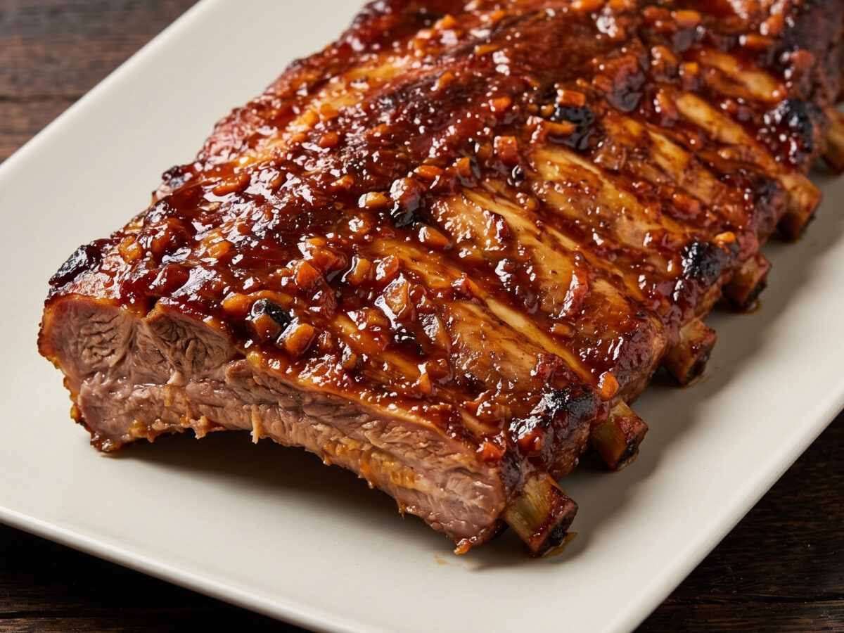 Spareribs mit Röstgemüse-Marinade