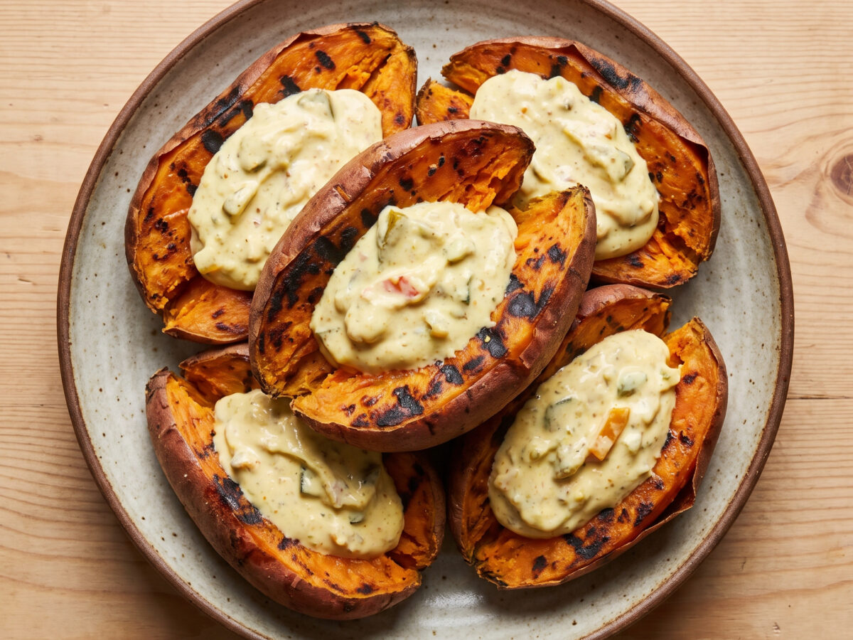 Süßkartoffeln aus der Braai-Glut